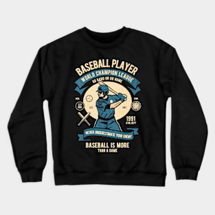 Baseball Player champion Crewneck Sweatshirt